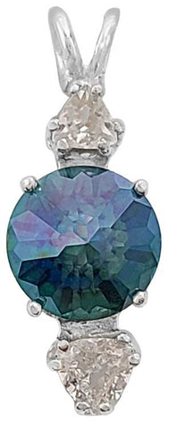 Aqua Aura Mini Radiant Heart™ with Phenacite & Danburite