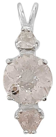 Danburite Mini Radiant Heart™ with Phenacite & Morganite