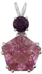 Pink Garnet Star of Venus™ with Round Cut Alexandrite