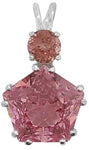 Pink Garnet Star of Venus™ with Round Cut Pink Tourmaline