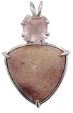 Pixie Rhyolite with Square Cut Rose Quartz Special 2