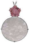 Pollucite with Star of Venus™  Cut Pink Garnet