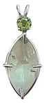 Prasiolite Infinite Eye™ with Round Cut Green Tourmaline