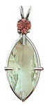 Prasiolite Infinite Eye™ with Round Cut Pink Tourmaline