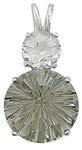 Prasiolite Super Nova™ with Round Cut White Topaz
