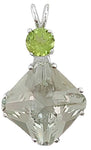 Prasiolite Small Magician Stone™ with Peridot