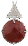Red Quartz with Triangle Cut White Topaz Special 2