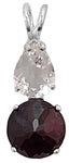 Rhodolite Garnet Mini Radiant Heart™ with Pear Cut Danburite