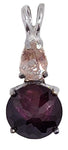 Rhodolite Garnet Mini Radiant Heart™ With Pear Cut Morganite