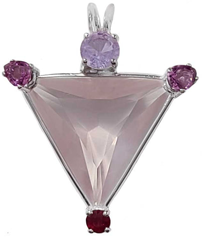 Rose Quartz Angelic Star™ Ruby Lavender Quartz, Sapphire & Ruby