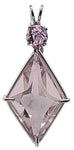 Rose Quartz Ascension Star™ with Round Cut Kunzite