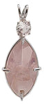 Rose Quartz Infinite Eye™ with Round Cut Danburite