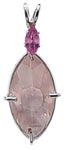 Rose Quartz Infinite Eye™ with Marquise Cut Pink Sapphire