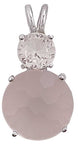 Rose Quartz Super Nova™ with Round Cut Danburite