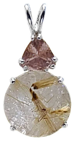 Rutilated Quartz Super Nova™ with Sunstone