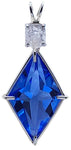 Siberian Blue Quartz Ascension Star™ with Cushion Cut Phenacite