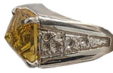 Siberian Gold Quartz Magician Stone™ Mens Ring