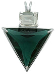 Siberian Green Quartz Angelic Star™ with Emerald Cut Prasiolite