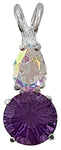 Siberian Purple Quartz Mini Super Nova™ with Pear Cut Mystic Topaz