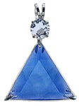 Siberian Blue Quartz Star of David™ with Trillion Cut Danburite