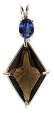 Smokey Quartz Ascension Star™ with Oval Cut Kyanite