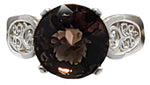 Smokey Quartz Radiant Heart Crystal™ Ring