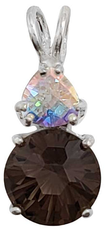 Smokey Quartz Super Nova™ with Trillion Cut Mystic Topaz Special 2