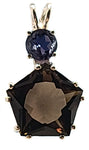 Smokey Quartz Star of Venus™ with Round Cut Iolite