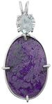 Sugilite With Round Cut Blue Topaz Special 3
