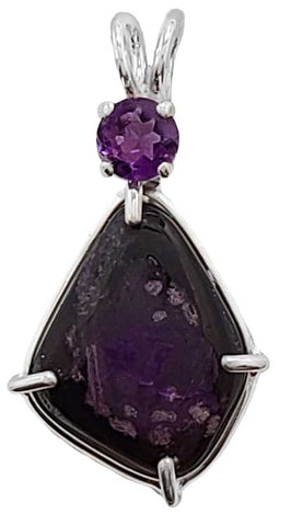 Sugilite with Round Cut Amethyst Special 2