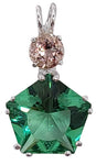 Tibetan Green Obsidian Star of Venus™ With Round Cut Morganite