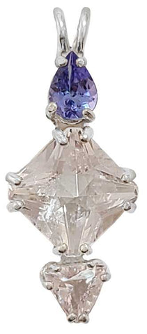 Danburite Mini Magician Stone™ with Tanzanite & Morganite