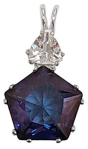 Tanzine Aura Star of Venus™ with Trillion Cut Danburite