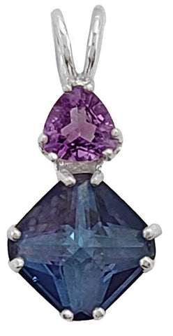 Tanzine Aura Mini Magician Stone™ with Trillion Cut Amethyst