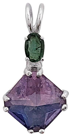 Tanzine Aura Mini Magician Stone™ with Oval Cut Green Tourmaline