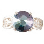 Aqua Aura Radiant Heart Crystal™ Ring