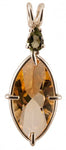 Citrine Infinite Eye™ with Pear Cut Moldavite