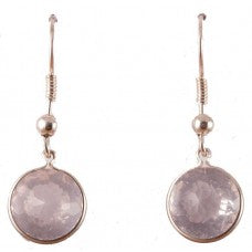 Rose Quartz Radiant Heart Crystal™ Earrings