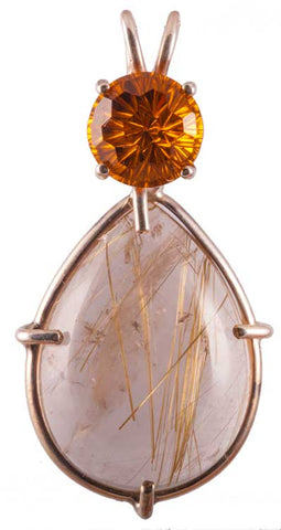 Rutilated Quartz with Super Nova™ Siberian Gold Quartz Special 2