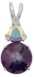 Tanzine Aura Mini Radiant Heart™ with Trillion Cut Mystic Topaz