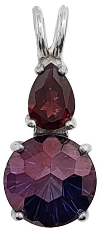 Tanzine Aura Super Nova With Pear Cut Rhodolite Garnet Special 1