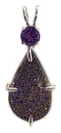 Drusy Titanium with Round Cut Amethyst Special 1